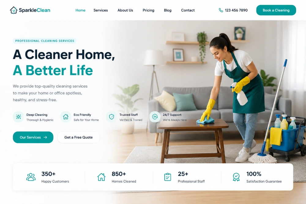 Home Cleaning Website